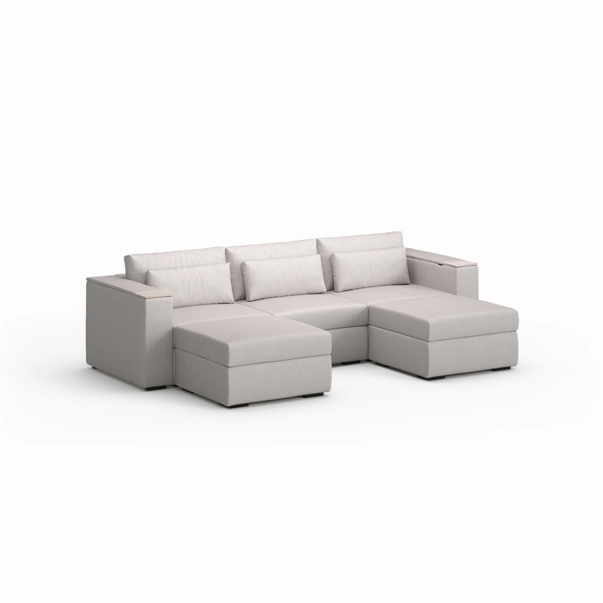 Three Seater - With 2 ottomans - Image 17