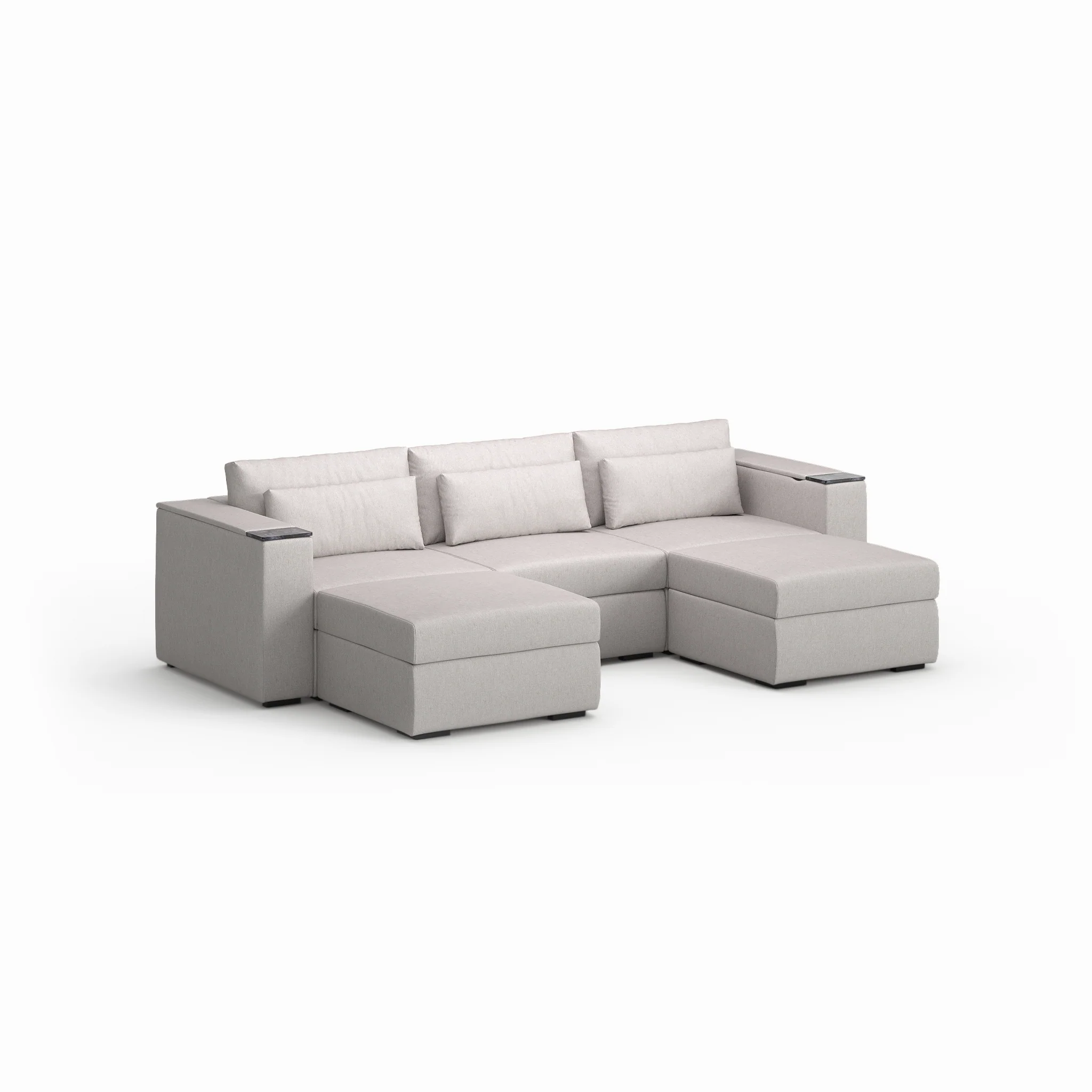 Three Seater - With 2 ottomans - Image 19