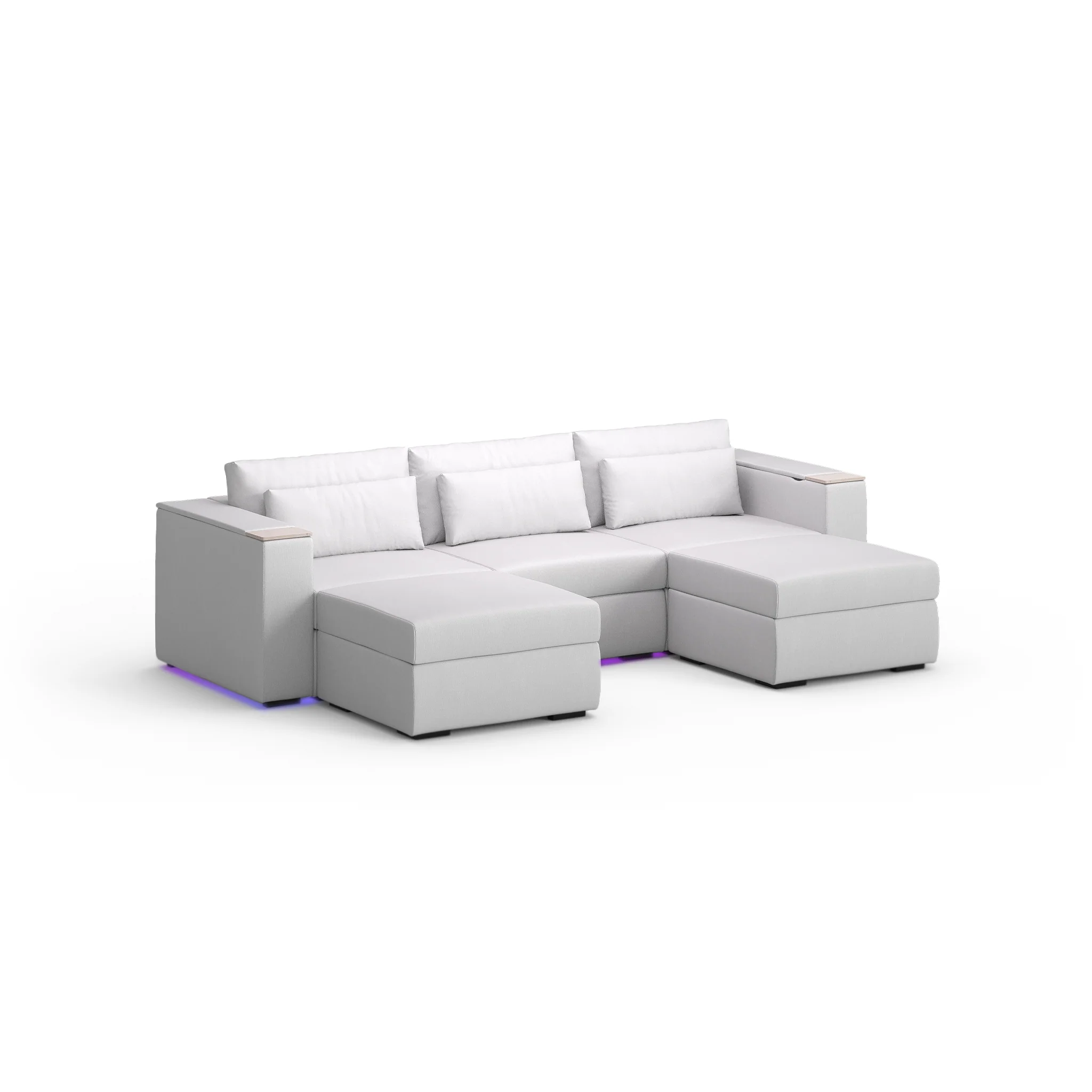Three Seater - With 2 ottomans - Image 41
