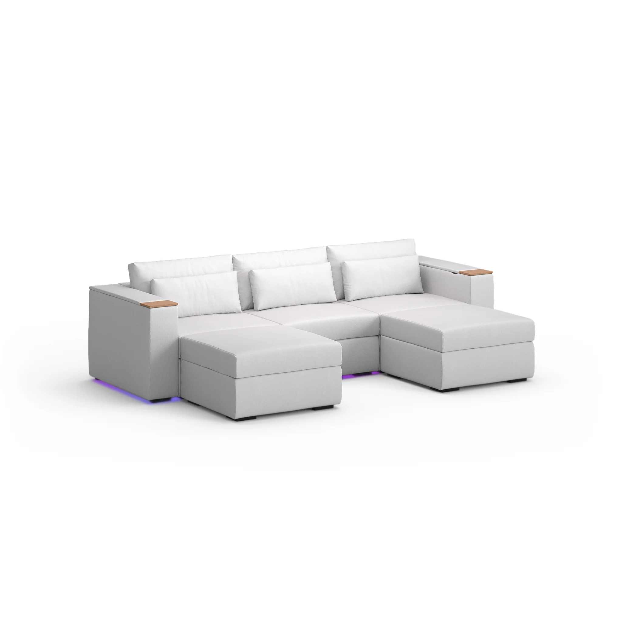 Three Seater - With 2 ottomans - Image 45