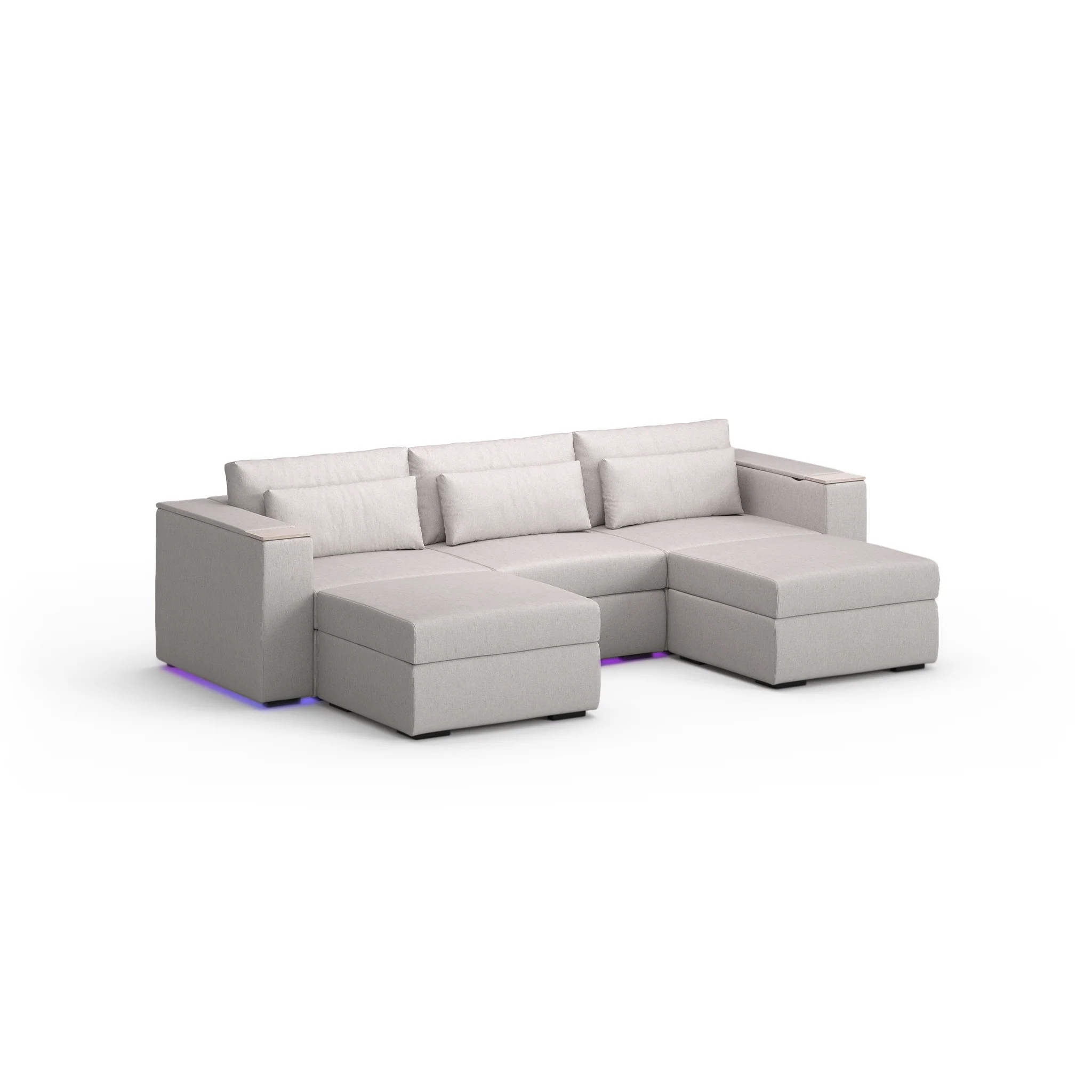 Three Seater - With 2 ottomans - Image 47