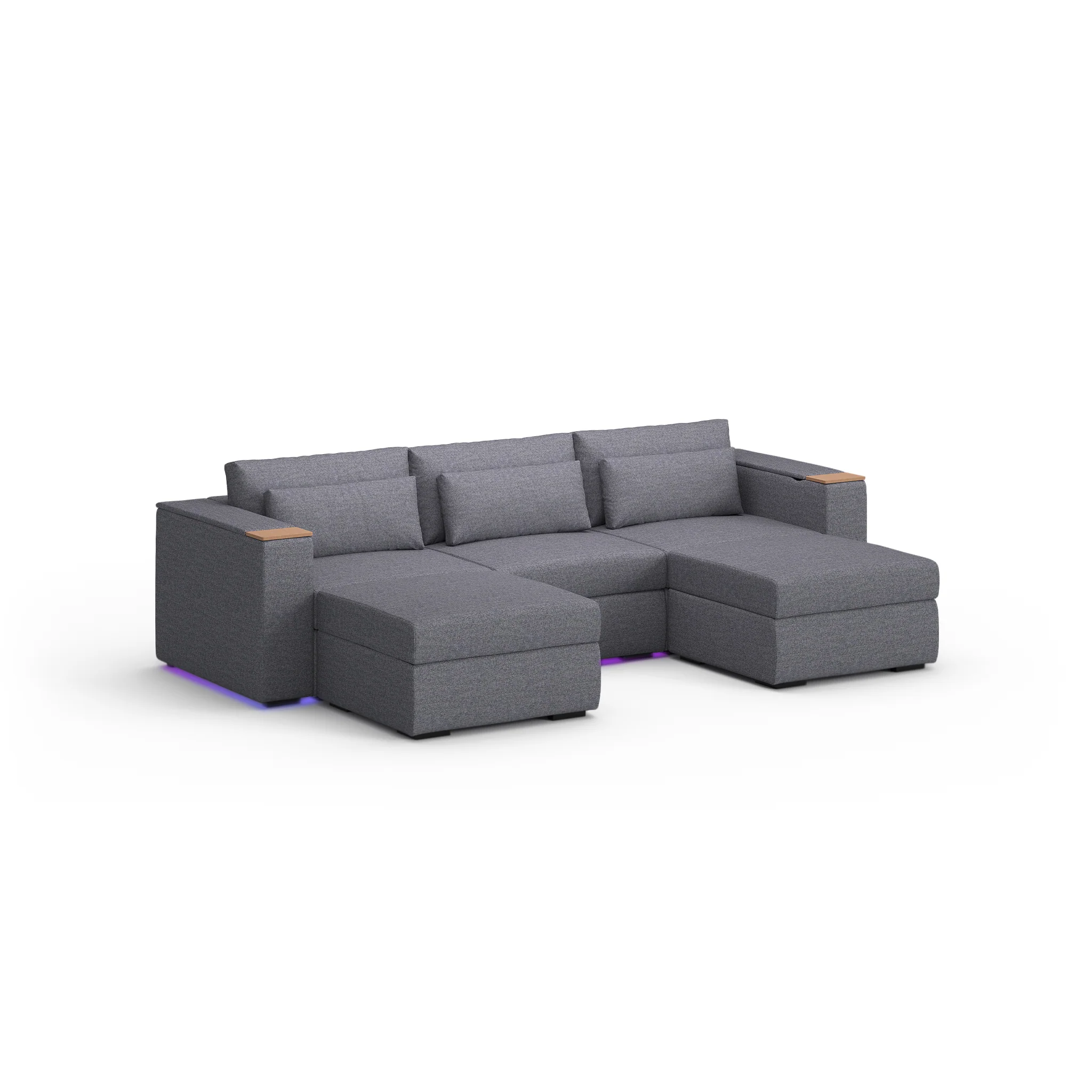Three Seater - With 2 ottomans - Image 57