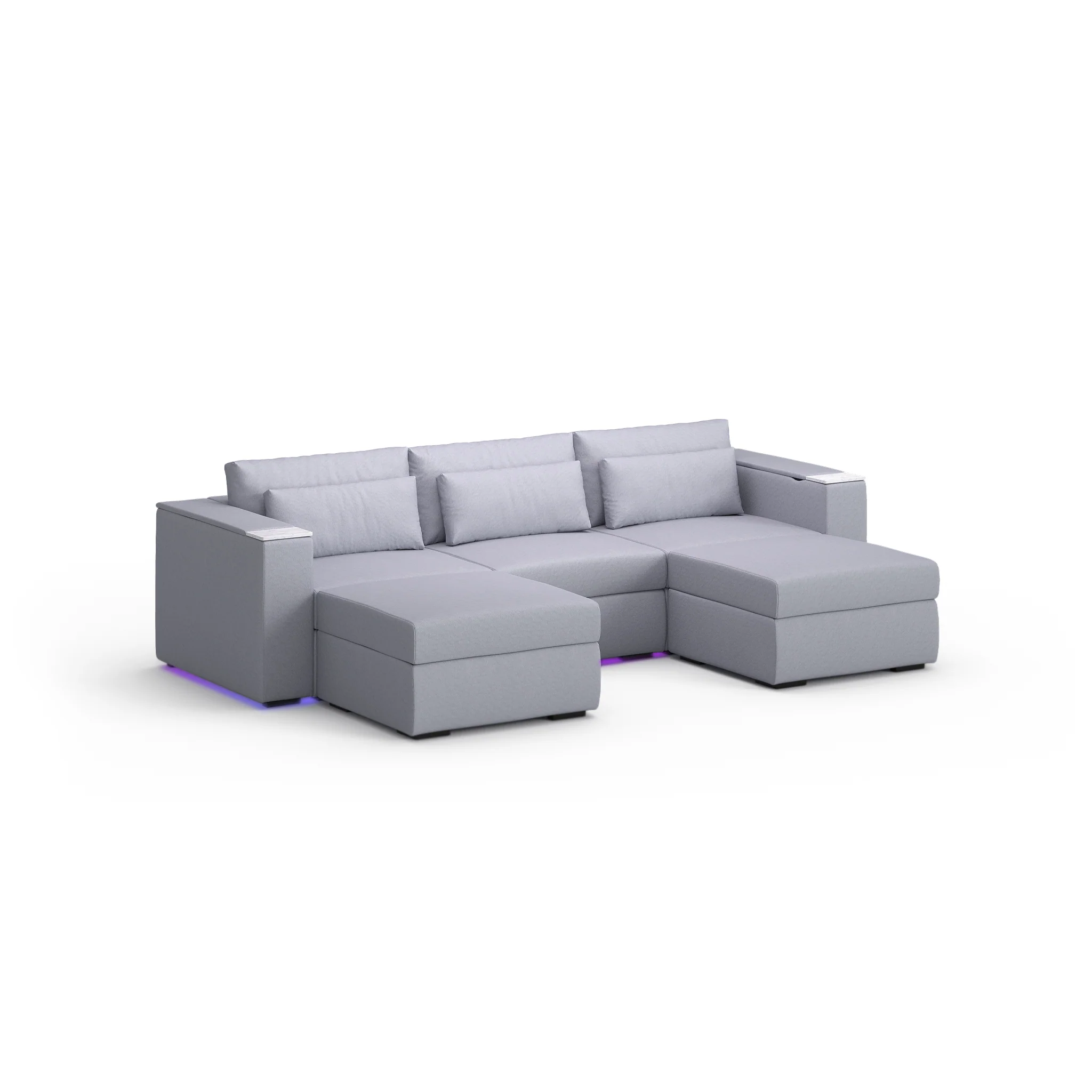 Three Seater - With 2 ottomans - Image 58