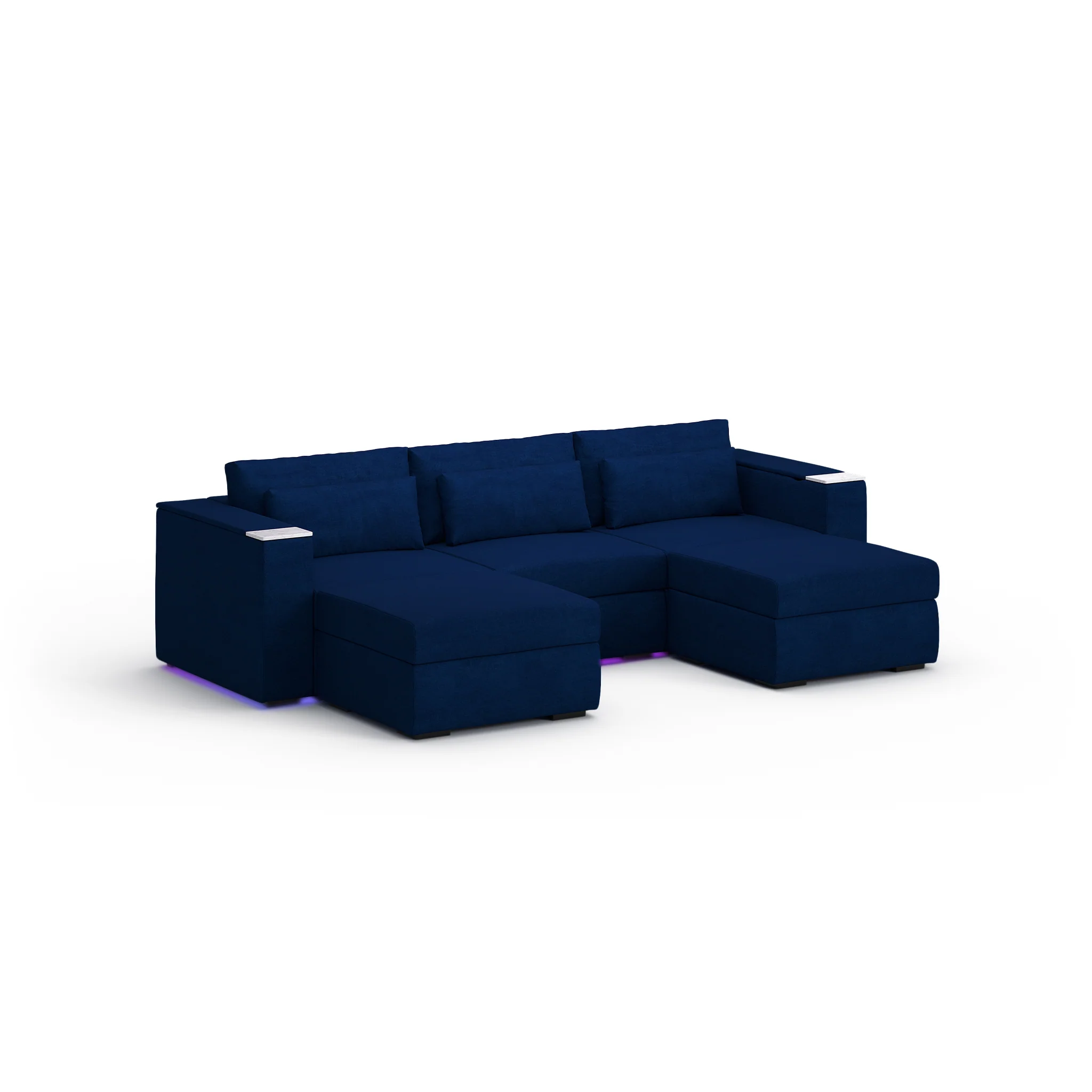 Three Seater - With 2 ottomans - Image 64
